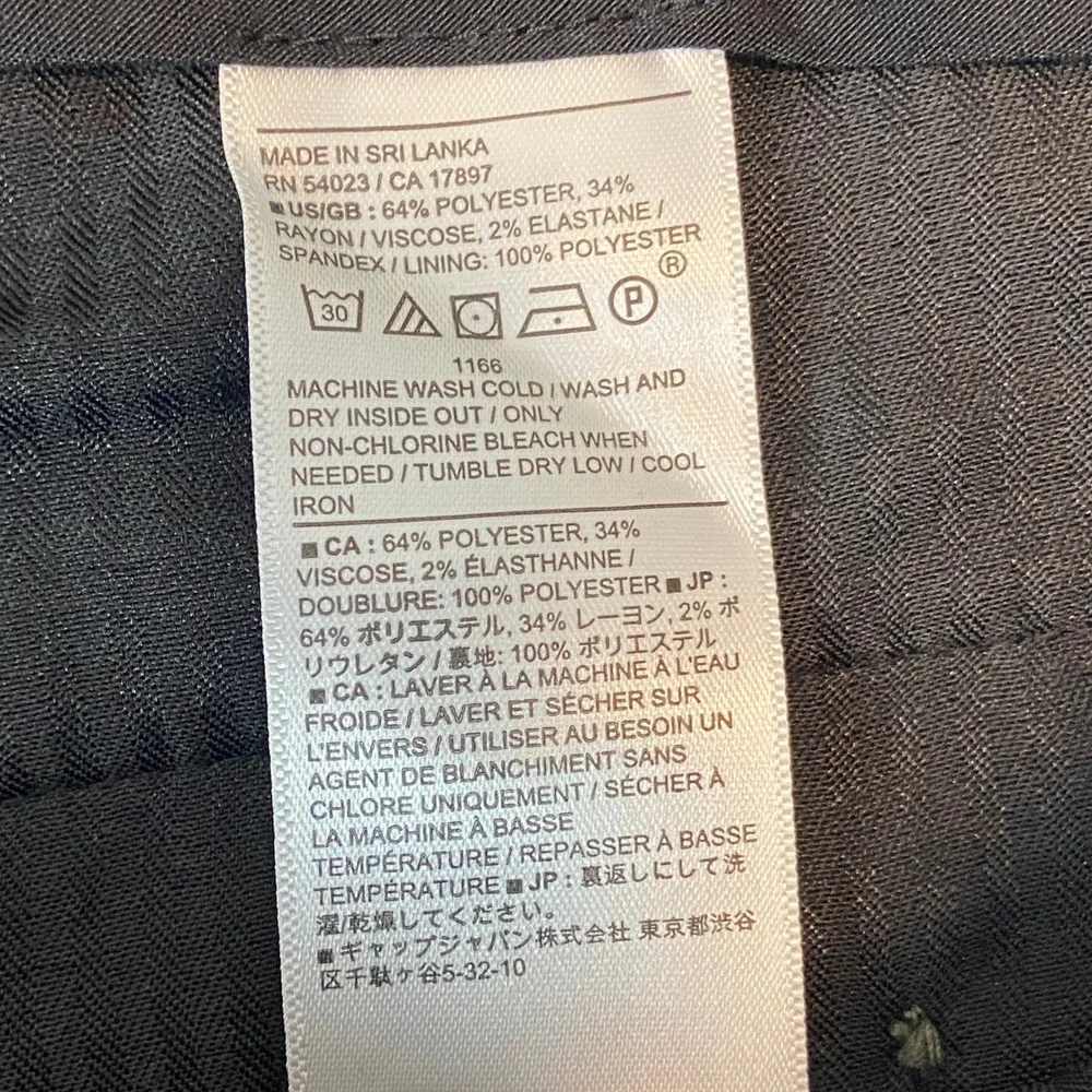 Banana Republic Tailored Fit Plaid Dress Pants Men 34x34* Gray Wool Blend Office